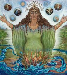 Earthly goddess revered in pagan religions